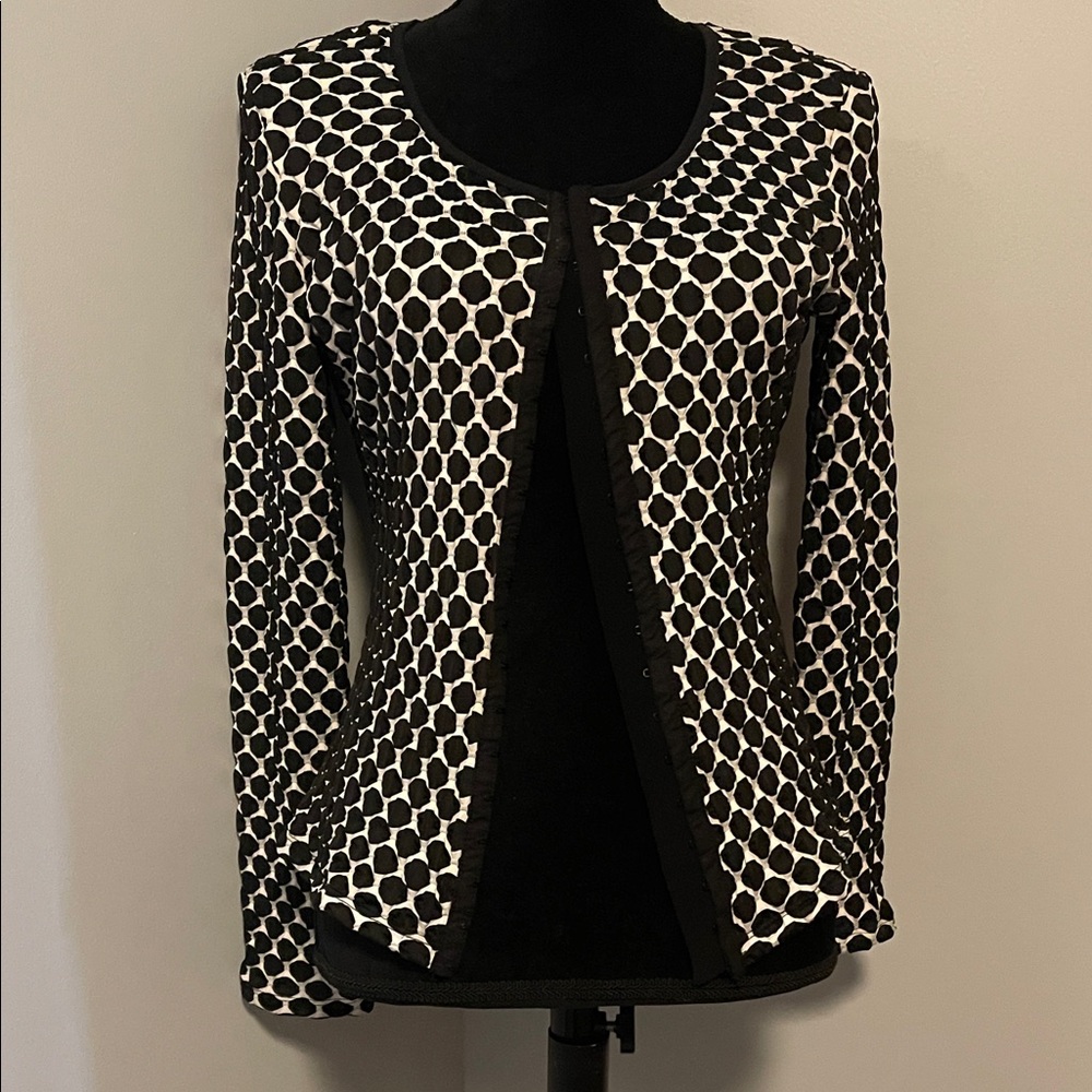 Elegant Black and White Women's Jacket